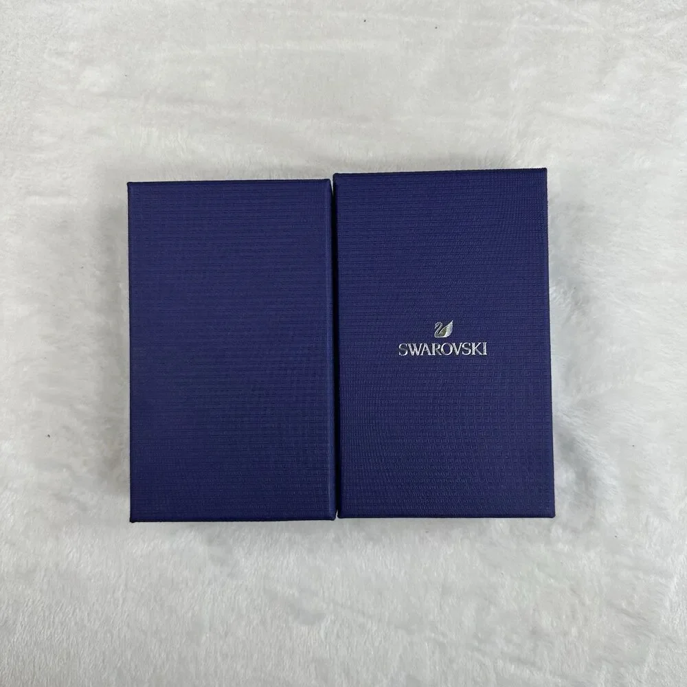Swarovski Blue Jewelry‎ Box w/ Insert & Sleeve Authentic Gift Packaging